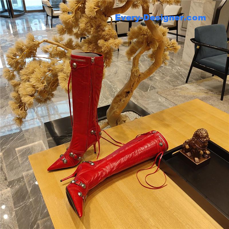 Balenciaga metal stud LE cagloe motorcycle boots