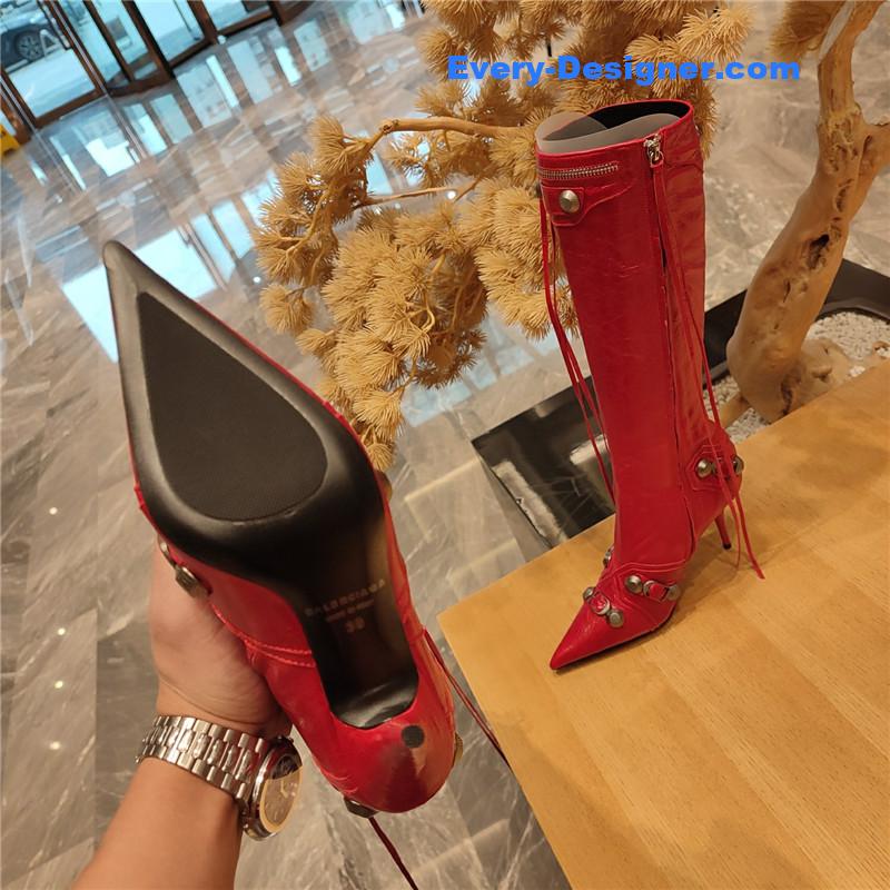 Balenciaga metal stud LE cagloe motorcycle boots