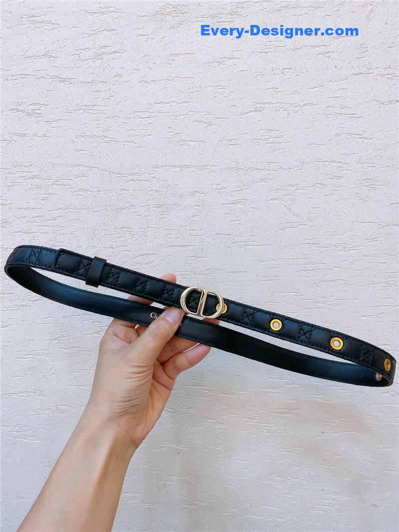 dior gold finish metal CD belt