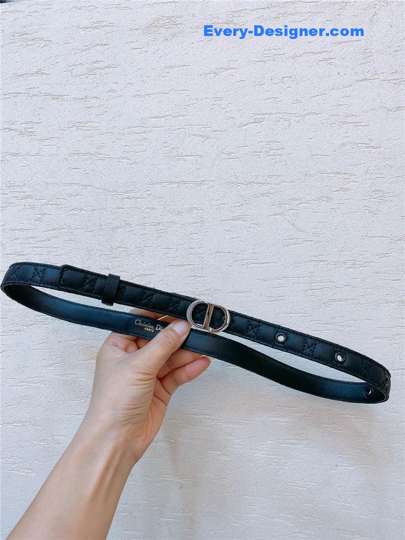 dior gold finish metal CD belt