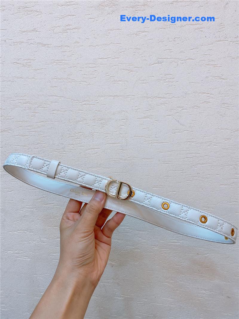 dior gold finish metal CD belt