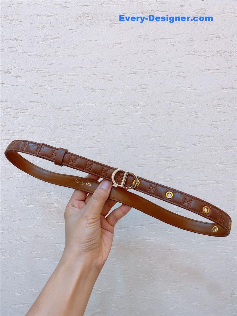 dior gold finish metal CD belt