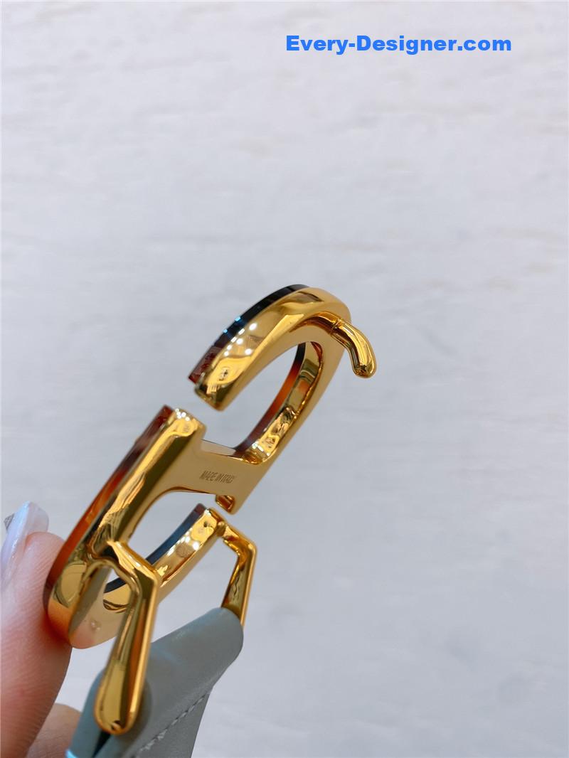 dior gold brass metal 30 Montaigne *CD* belt