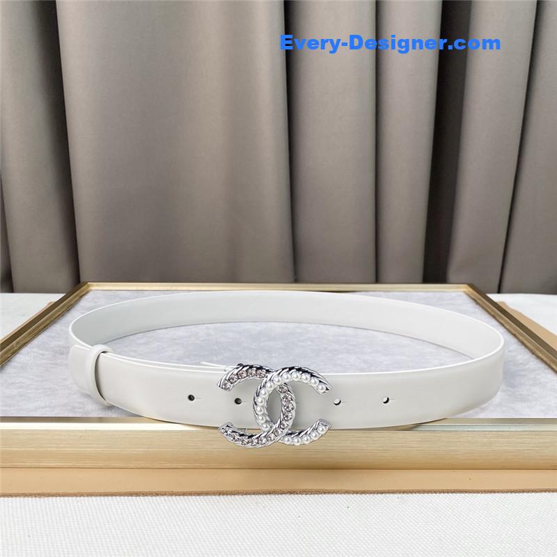 Chanel plain cowhide 3cm versatile small belt