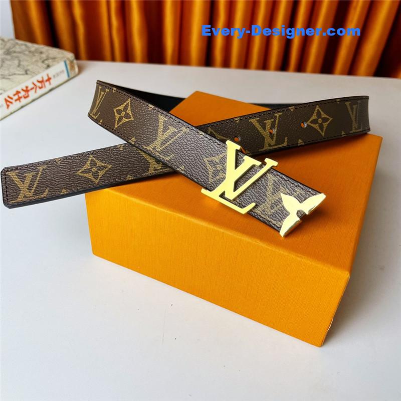 l0vis Vvtt0n lv double-sided first-layer cowhide belt