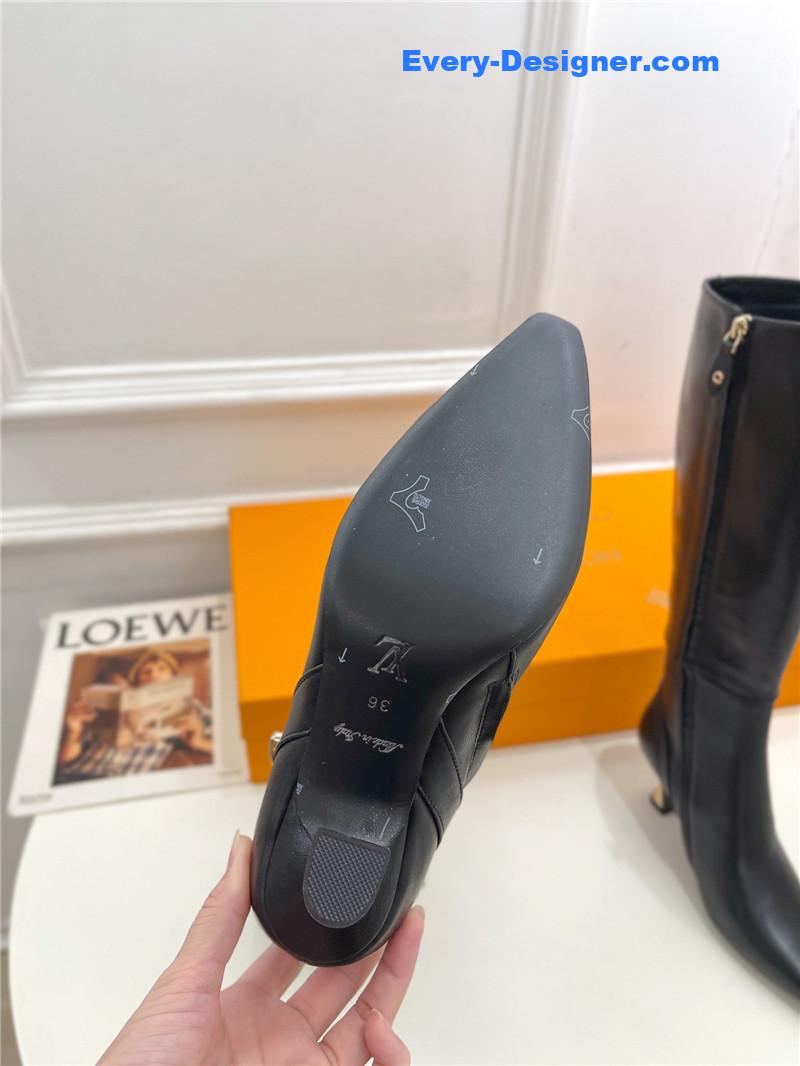 l0vis Vvtt0n lv small square toe metal heel boots