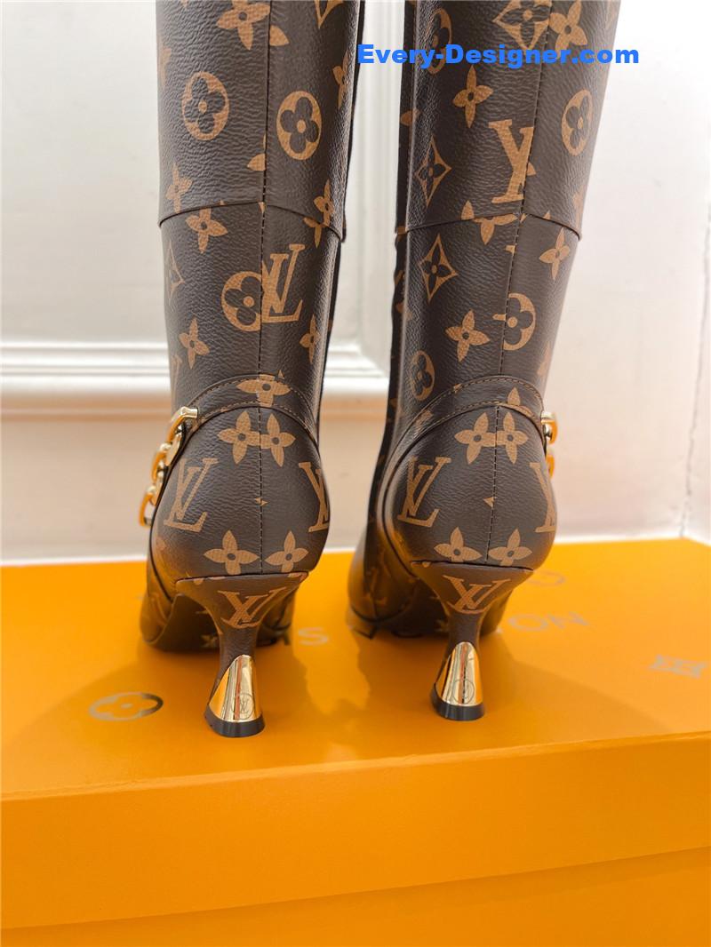 l0vis Vvtt0n lv small square toe metal heel boots