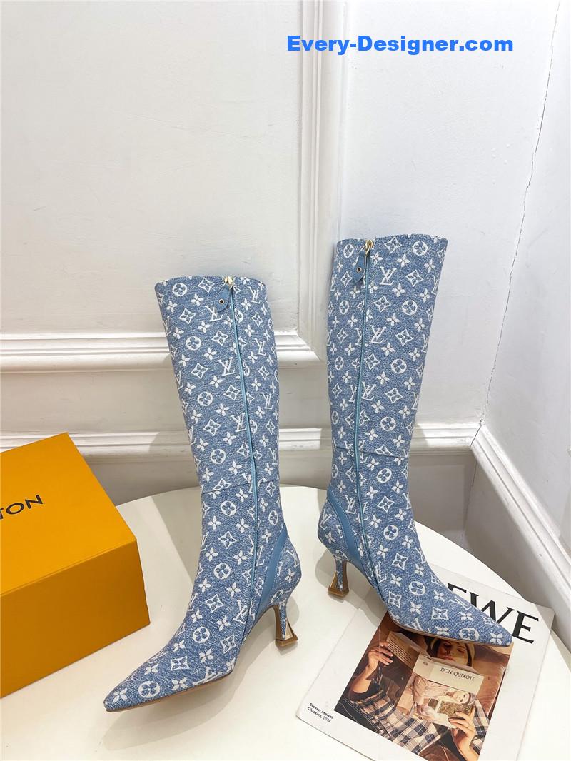 l0vis Vvtt0n lv small square toe metal heel boots