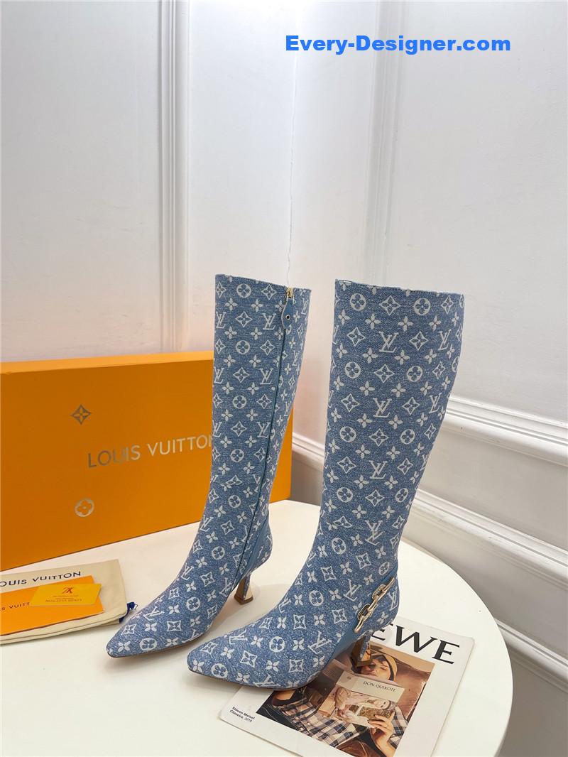 l0vis Vvtt0n lv small square toe metal heel boots