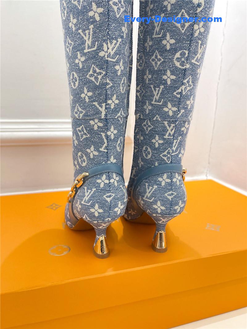 l0vis Vvtt0n lv small square toe metal heel boots