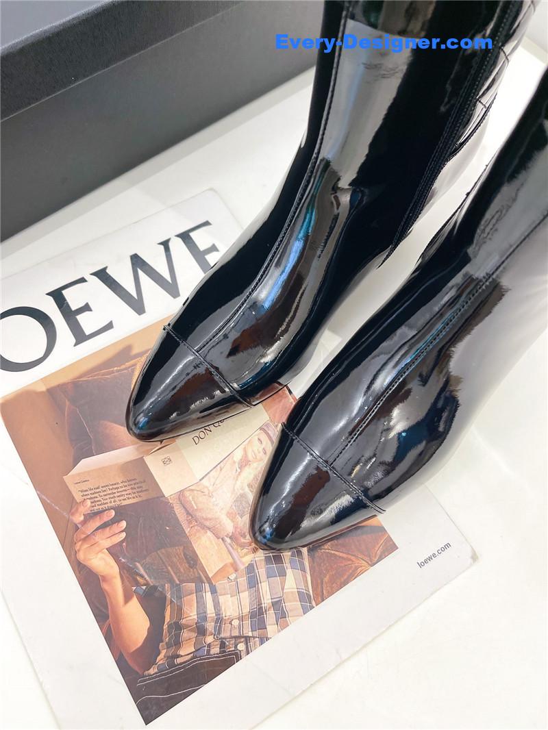 CC counter classic electric embroidery thick heel short boots