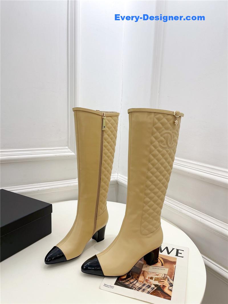 CC counter classic electric embroidery thick heel short boots