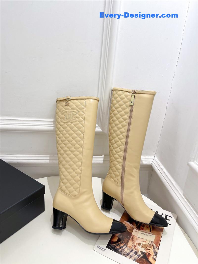 CC counter classic electric embroidery thick heel short boots