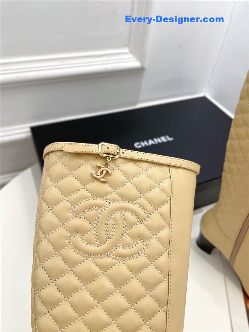 CC counter classic electric embroidery thick heel short boots