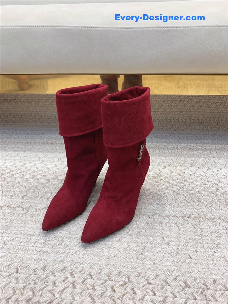 YSL autumn and winter monogram short boots