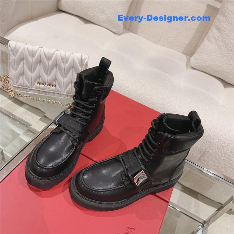 valentino lace-up martin boots