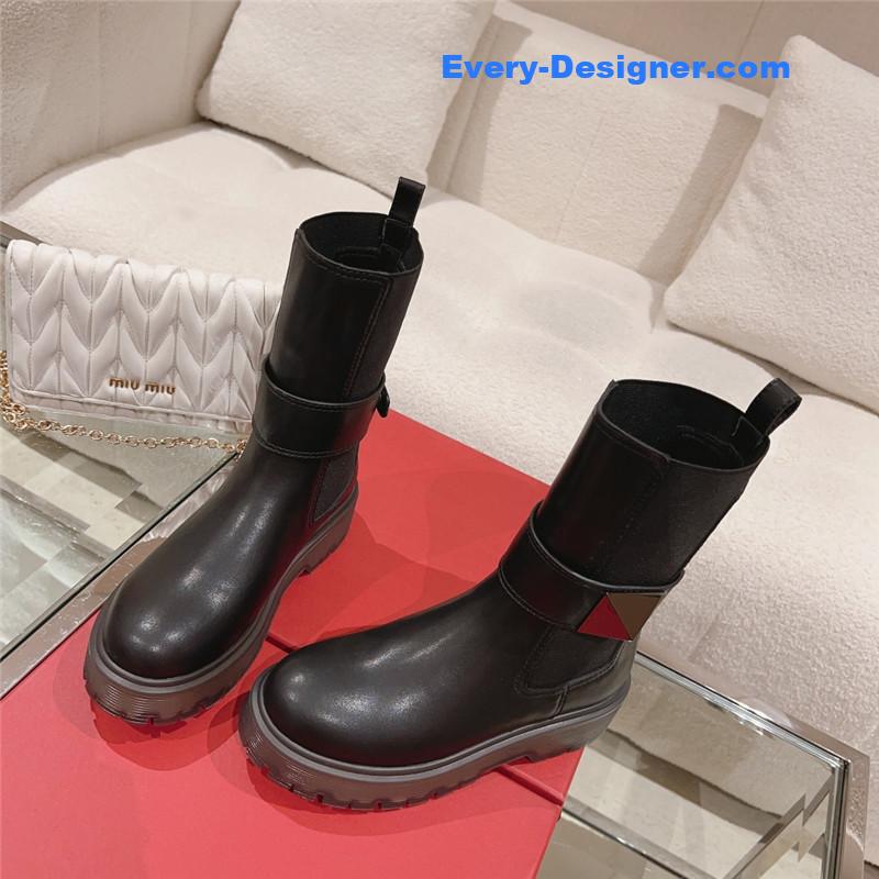 valentino rivet short nude boots