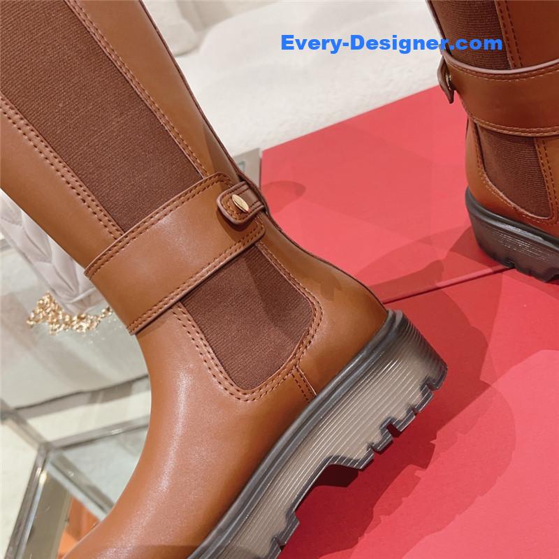 Va1e*ntin0 rivet high nude boots