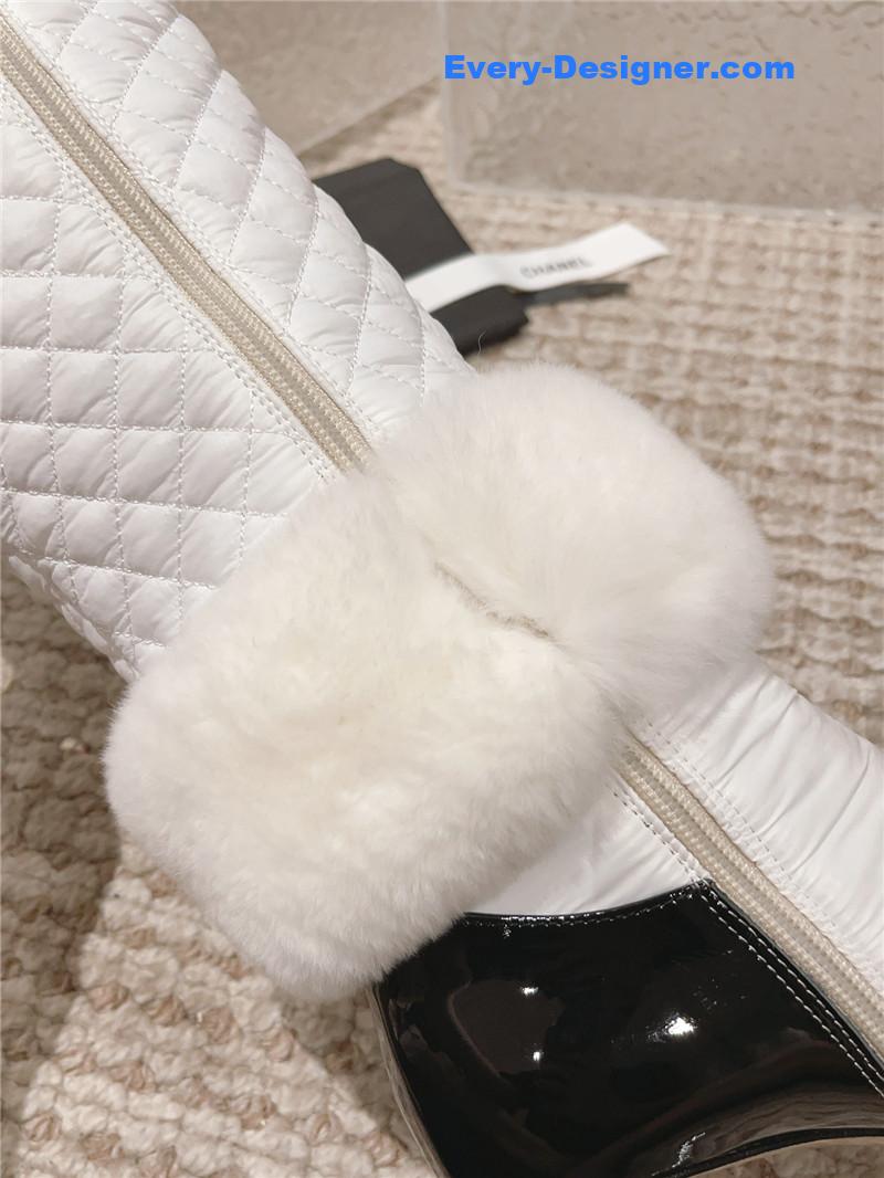 CC new electroplated heel down high boots