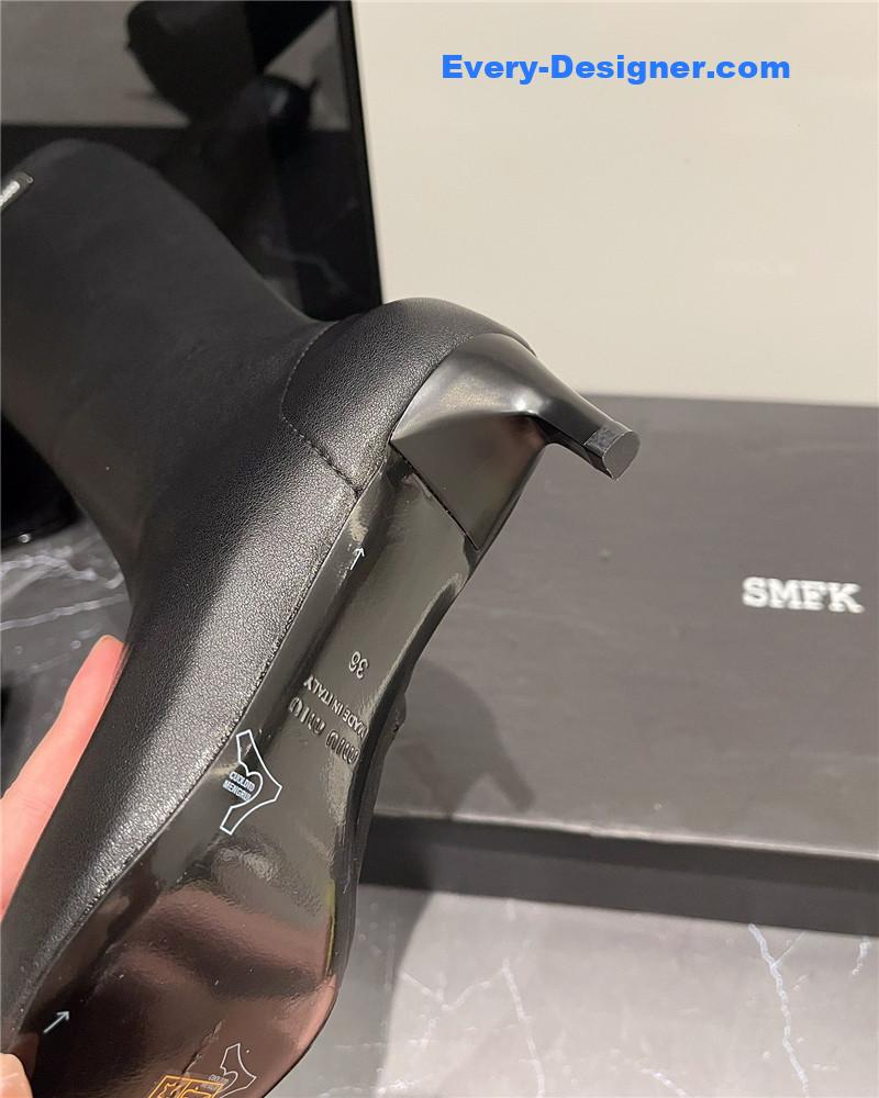 miumiu new elastic pointed toe leg-lengthening high boots