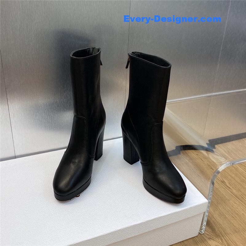 D10r cd letter logo hardware buckle motorcycle boots