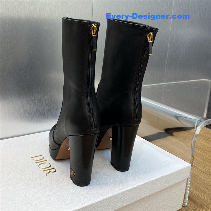 D10r cd letter logo hardware buckle motorcycle boots