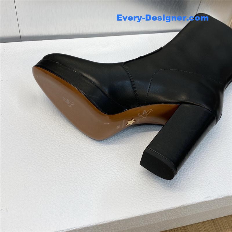 D10r cd letter logo hardware buckle motorcycle boots