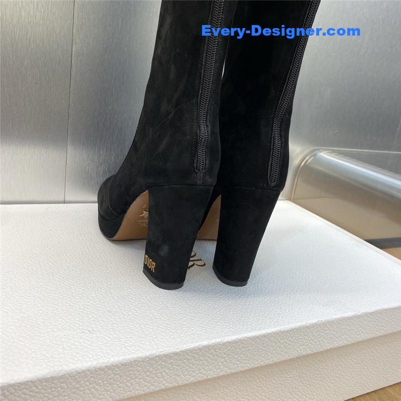 D10r cd letter logo hardware buckle motorcycle boots