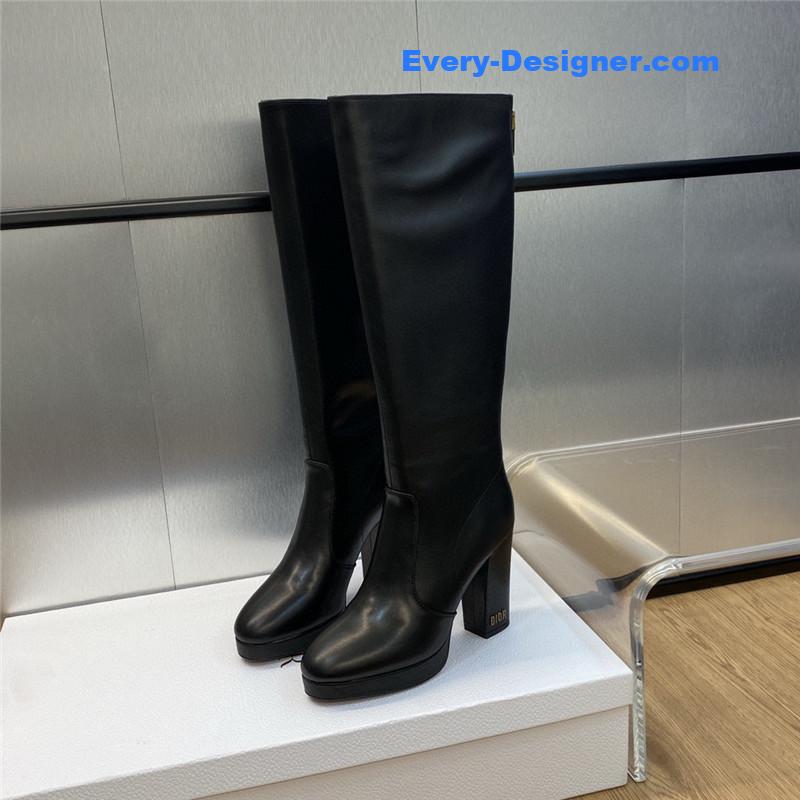 dior CD letter logo hardware buckle motorcycle boots