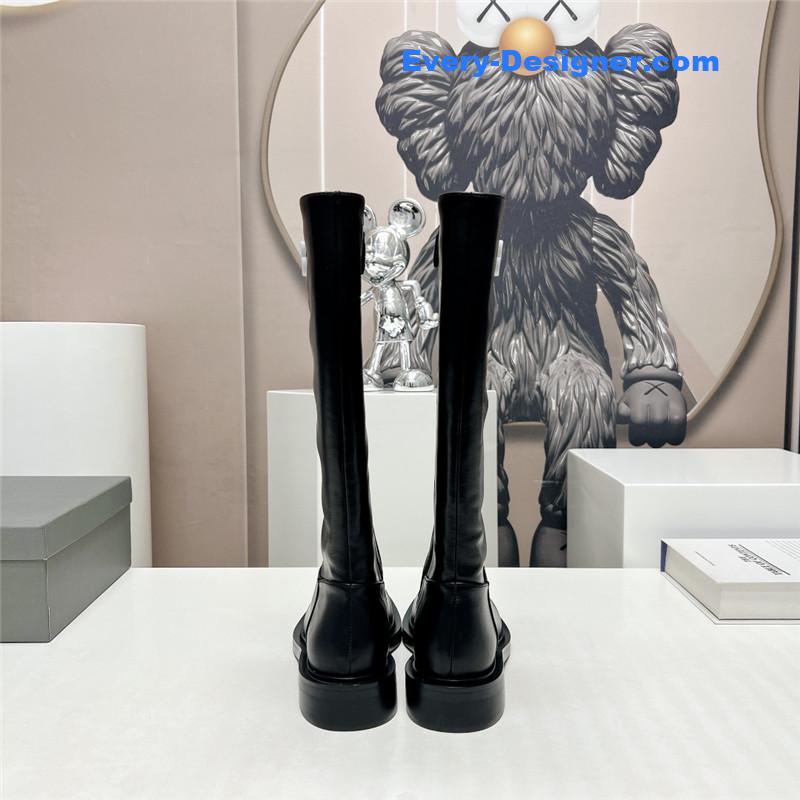 Ba1en*iaga round toe buttoned boots