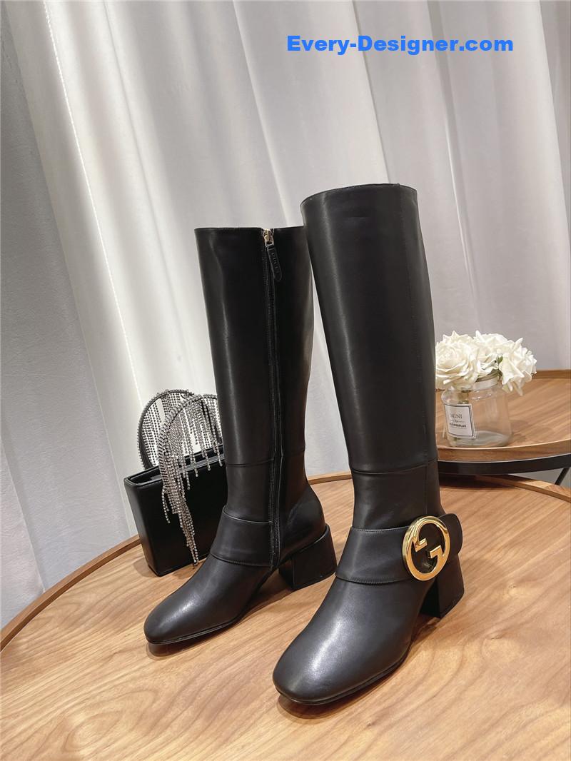 Gucci double G buckle boots