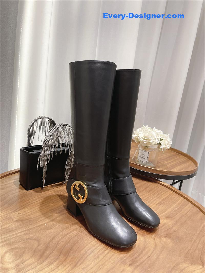 Gucci double G buckle boots