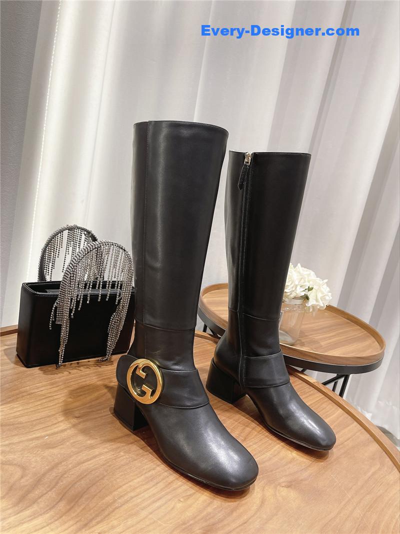 Gucci double G buckle boots