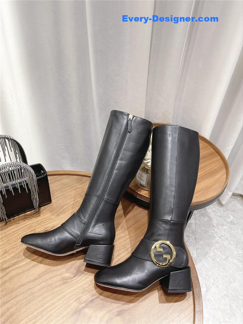 Gucci double G buckle boots