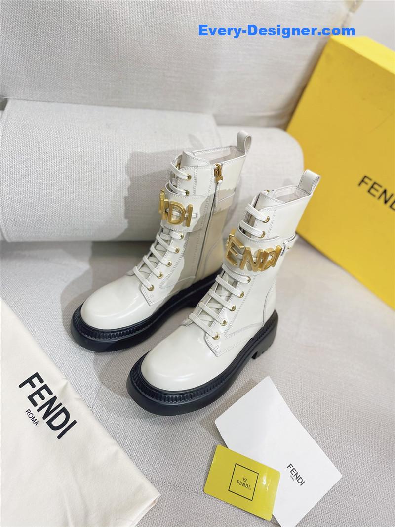 fendi retro British style Martin boots