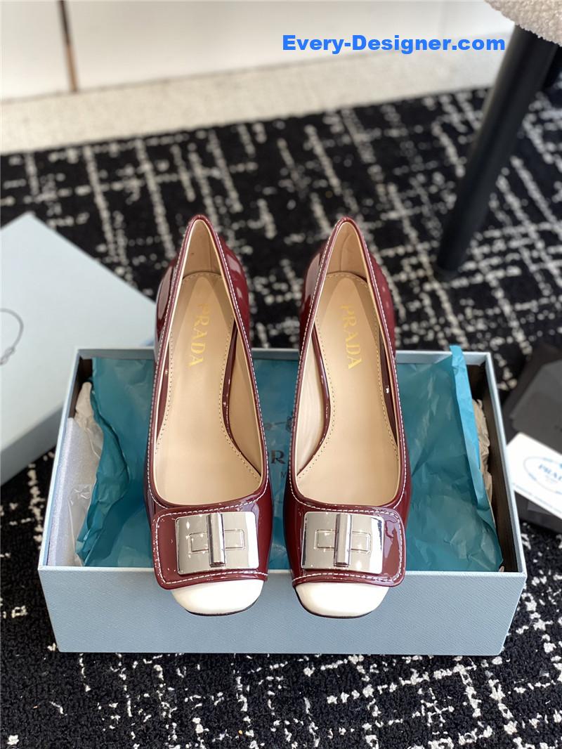 Pra*a autumn and winter classic color matching shoes