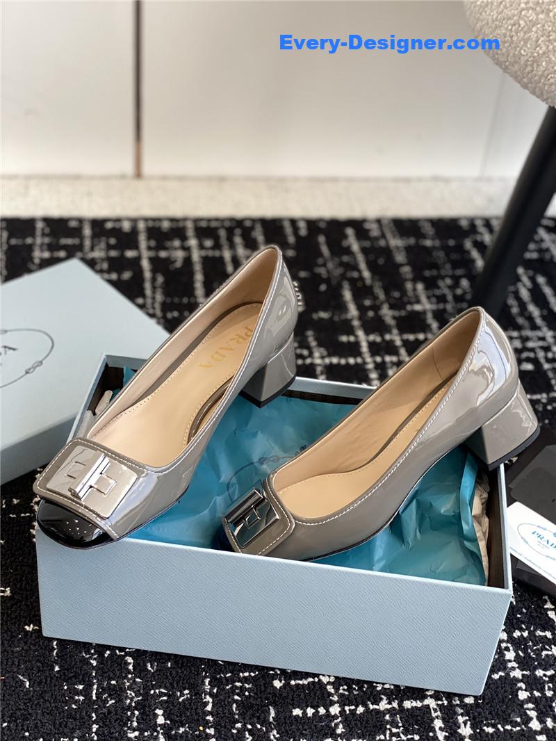 Pra*a autumn and winter classic color matching shoes