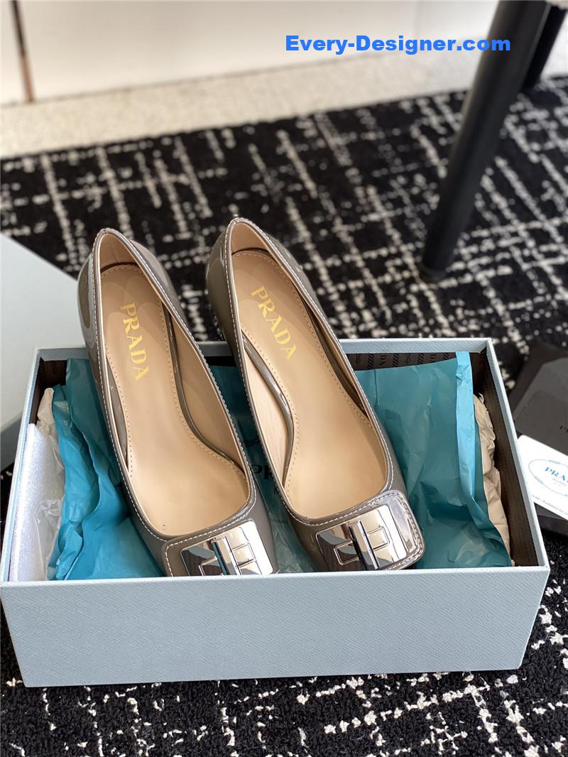 Pra*a autumn and winter classic color matching shoes