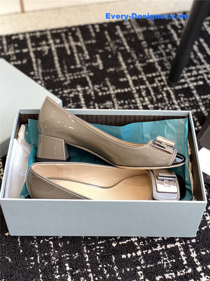 Pra*a autumn and winter classic color matching shoes