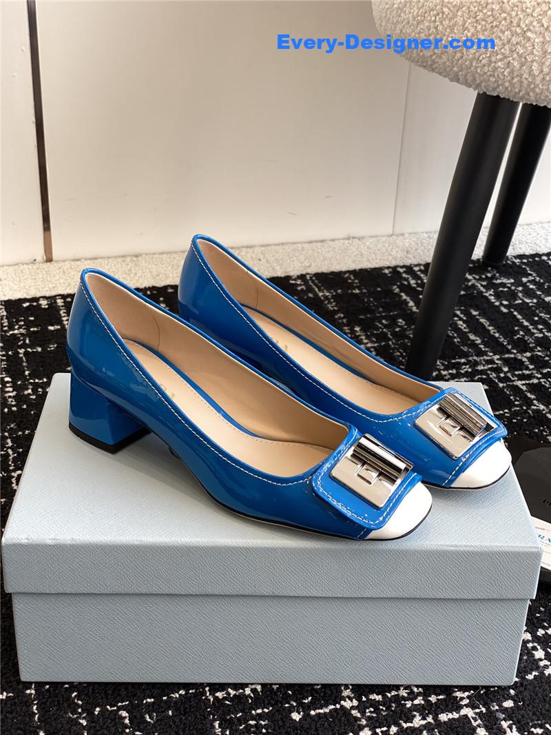 Pra*a autumn and winter classic color matching shoes