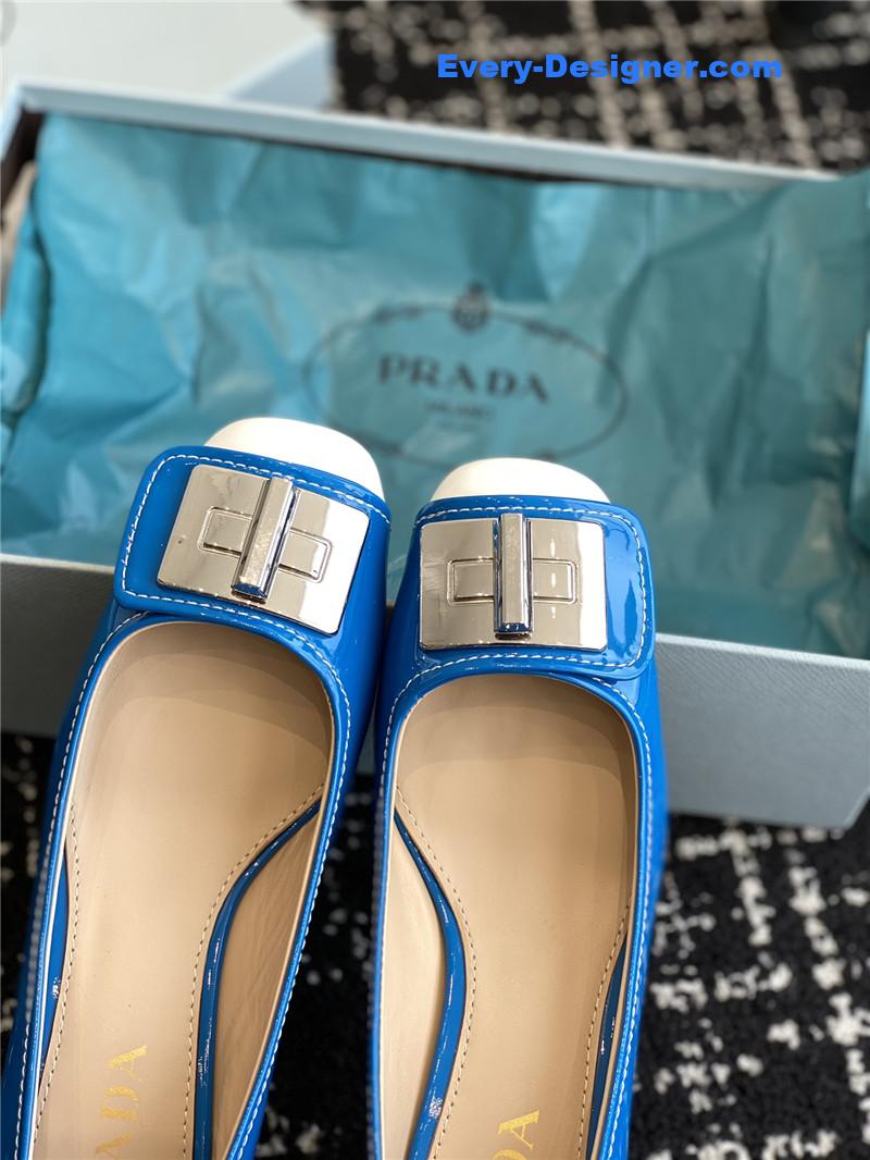 Pra*a autumn and winter classic color matching shoes