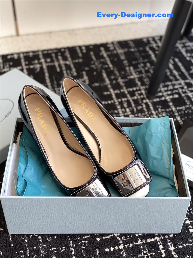 Pra*a autumn and winter classic color matching shoes