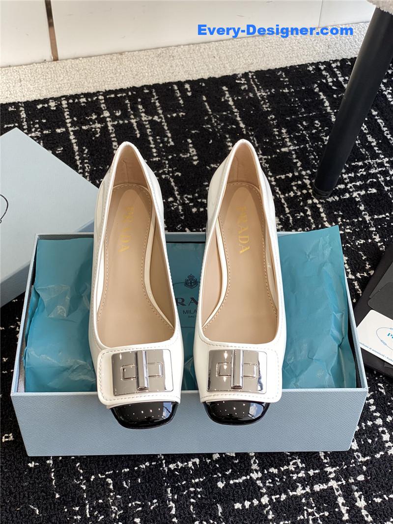 Pra*a autumn and winter classic color matching shoes