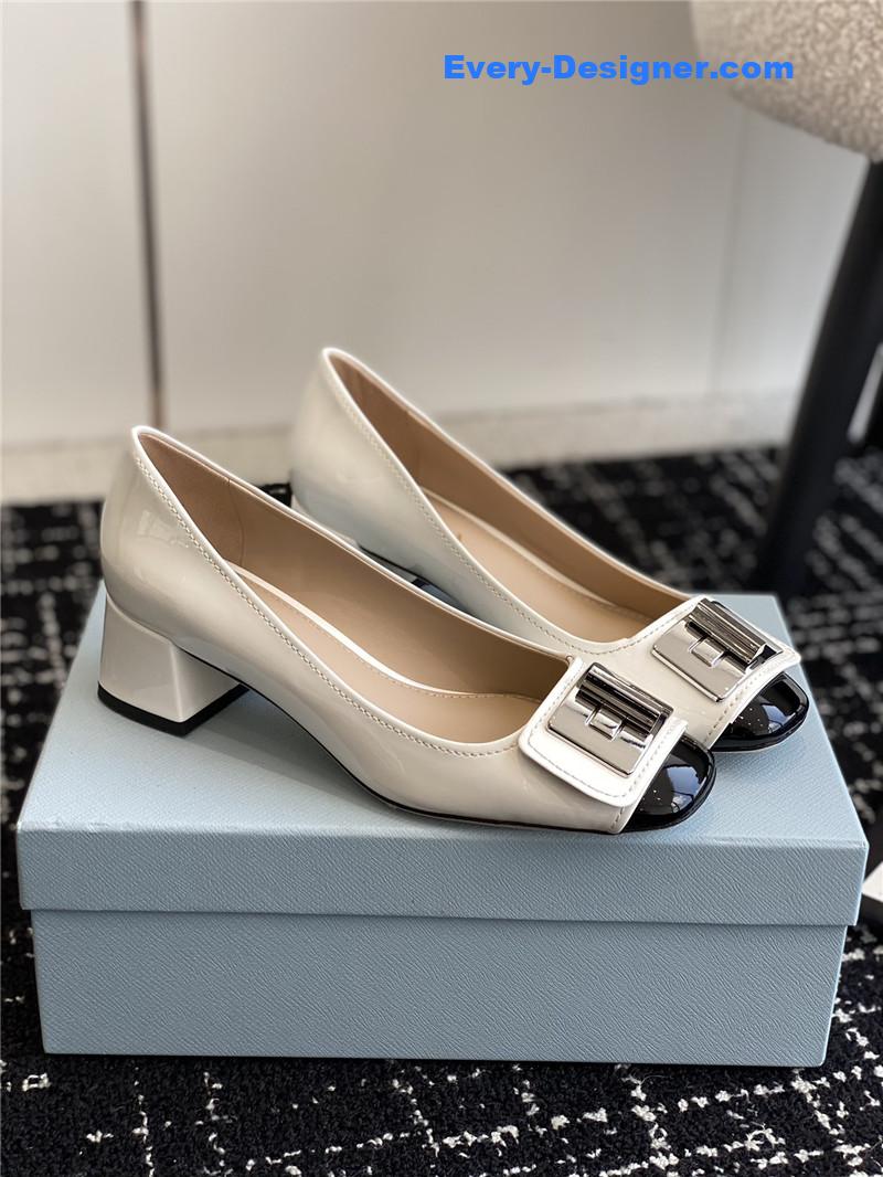 prada autumn and winter classic color matching shoes