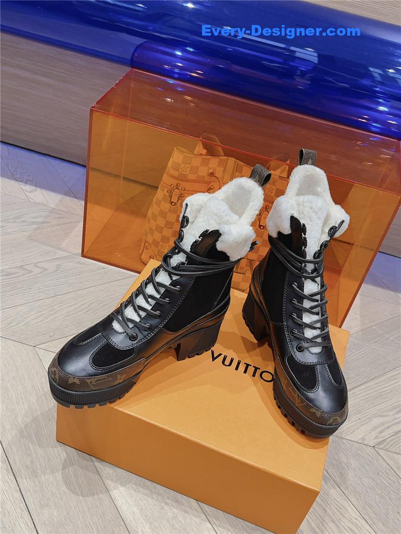 louis vuitton LV classic high heel martin boots