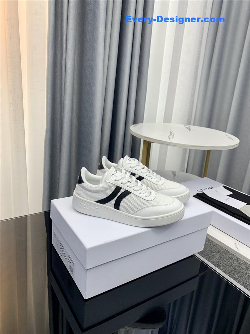 celine flat casual couple white shoes