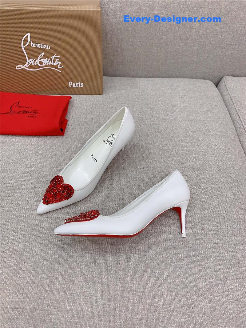 Chr1st1an louboutin heart ruby red high heels