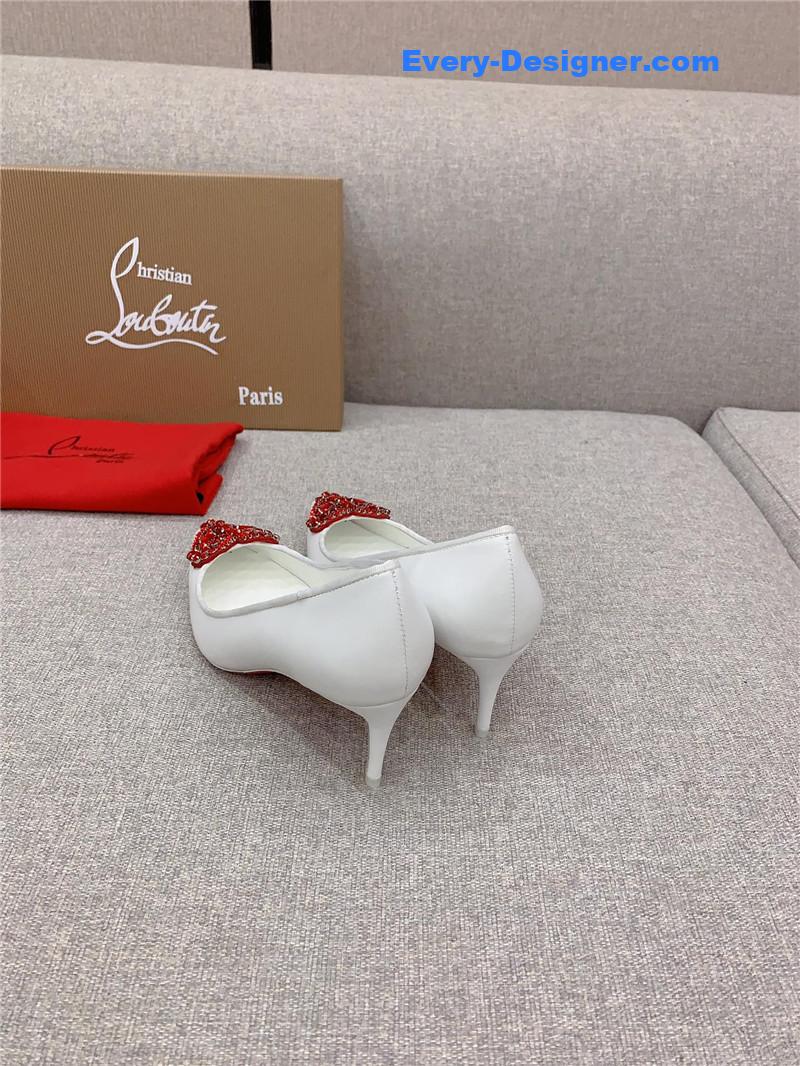 Chr1st1an louboutin heart ruby red high heels
