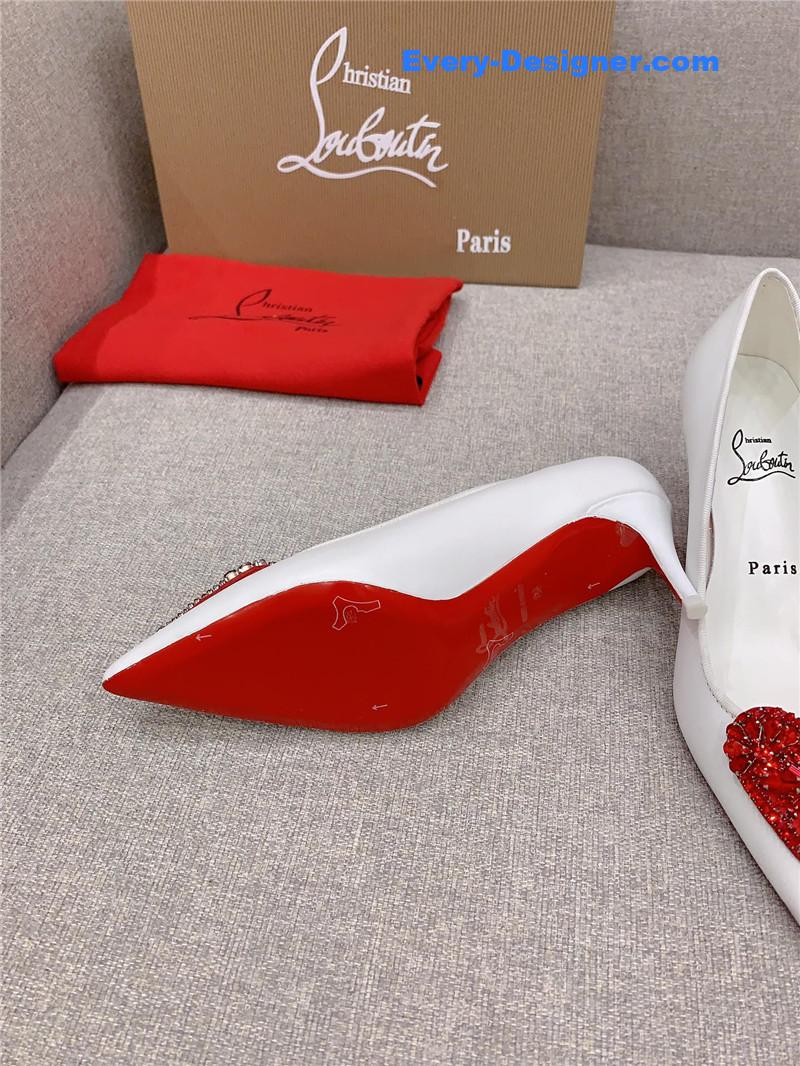 Chr1st1an louboutin heart ruby red high heels