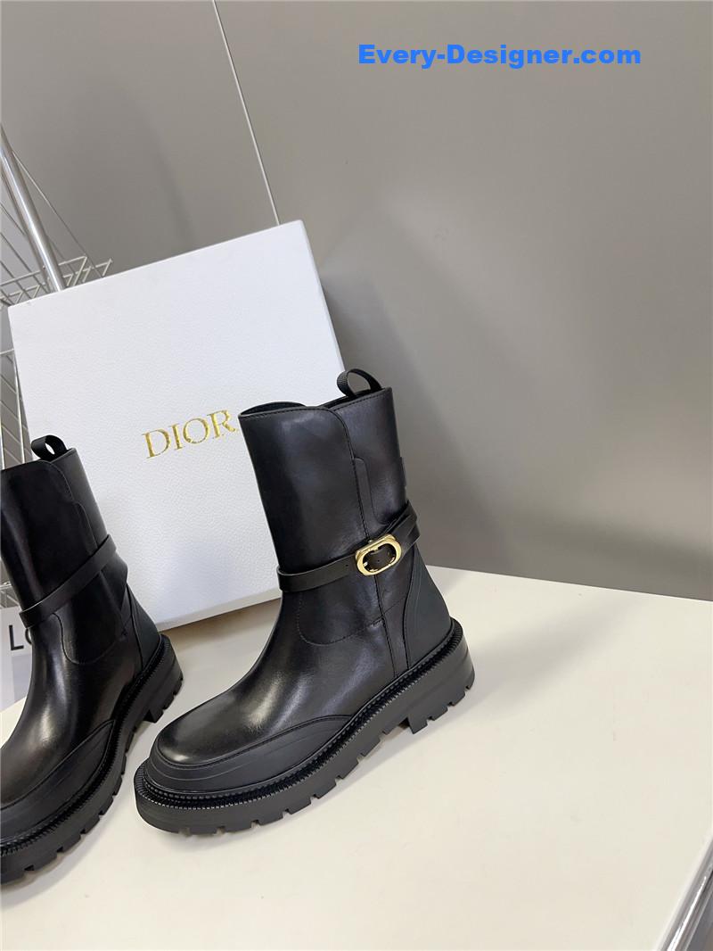 D10r autumn and winter catwalk style mid-calf boots